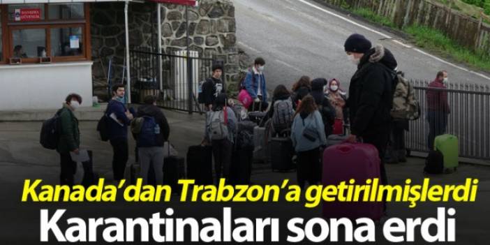 Kanada’dan Trabzon'a gelen öğrencilerin karantina süresi doldu