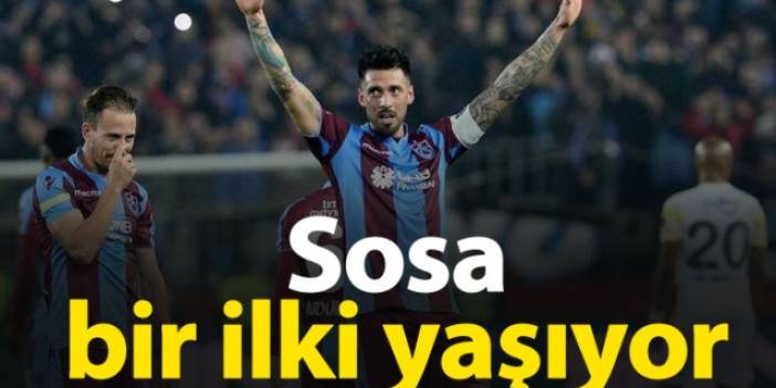 Sosa, Trabzonspor'da bir ilk yaşıyor