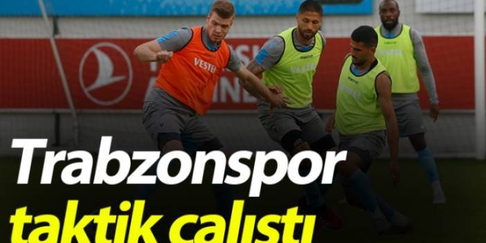 Trabzonspor Hüseyin Cimşir yönetiminde taktik çalışması yaptı.