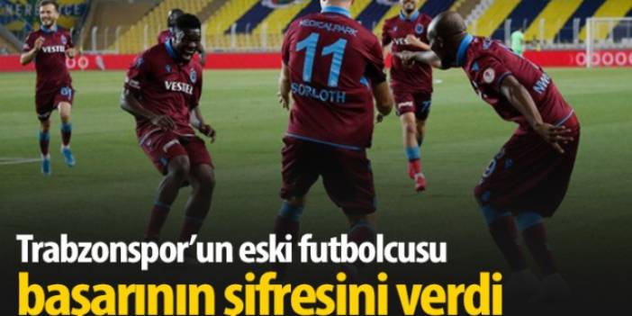 Erman Özgür Trabzonspor'un şifresini verdi: Tansiyon yükseltmeden oynuyorlar. Foto Haber.