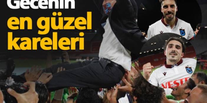 Trabzonspor'un Kupa Zaferi zafer gecesinden kareler
