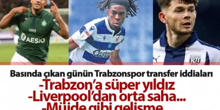 Trabzonspor transfer haberleri - 20.08.2020