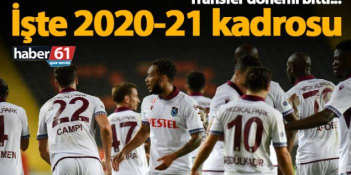 Trabzonspor 2020-21 kadrosu