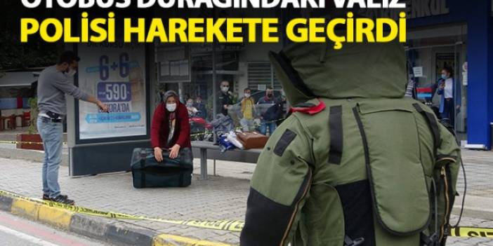 Trabzon'da şüpheli valiz polisi harekete geçirdi
