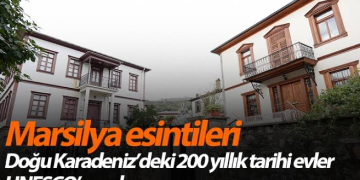 Doğu Karadeniz'deki 200 yıllık tarihi evler UNESCO’ya aday
