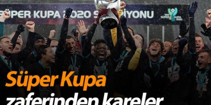 Trabzonspor Süper Kupa zaferinden kareler.27 Ocak 2021