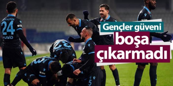 Trabzonspor'da gençler güveni boşa çıkarmadı