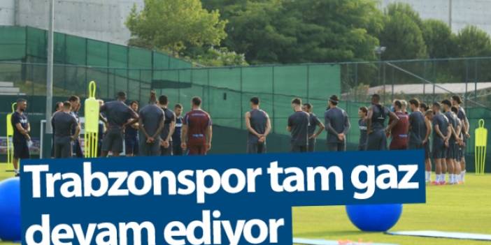 Trabzonspor 2021 2022 sezonu hazırlıkları günün ikinci antrenmanıyla devam etti.