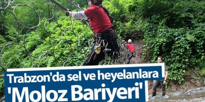 Trabzon'da sel ve heyelanlara 'Moloz bariyeri' önlemi