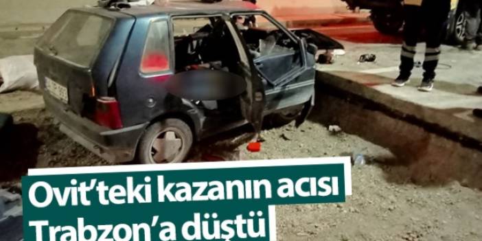 Rize'de Ovit Tünelindeki kazanın acısı Trabzon'a düştü