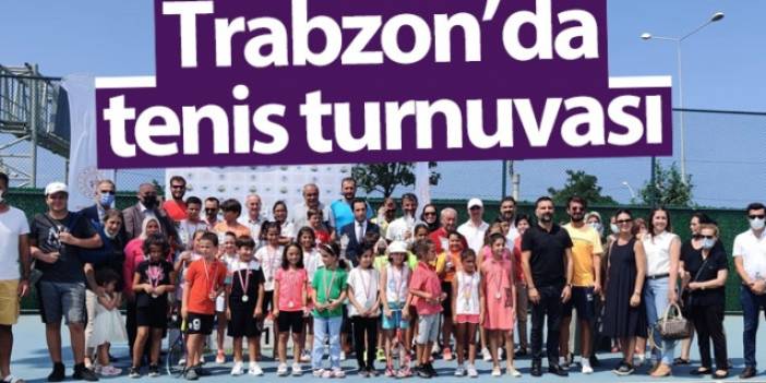 Trabzon'da tenis turnuvası nefes kesti