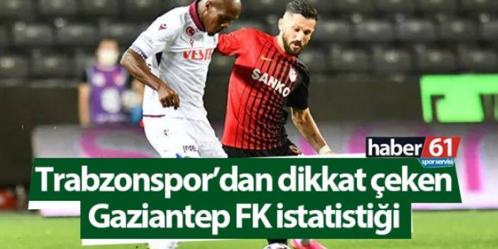 Trabzonspor’dan dikkat çeken Gaziantep FK istatistiği