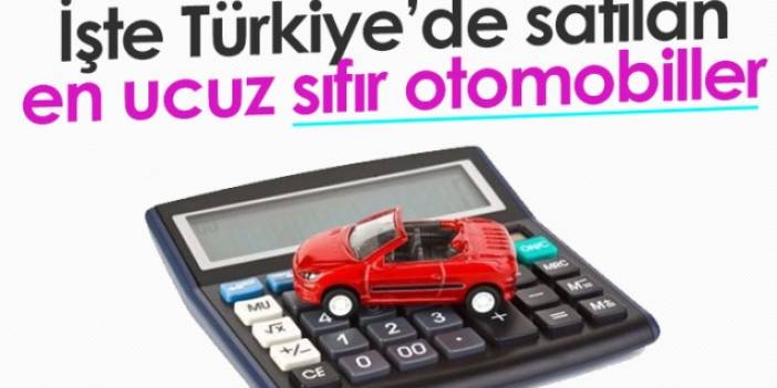 İşte Türkiye'nin en ucuz sıfır otomobilleri. Foto Haber