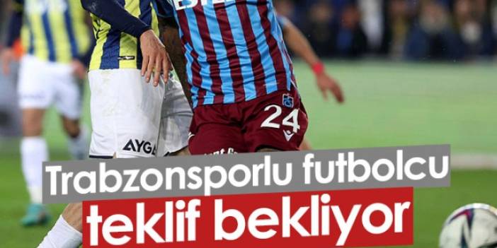 Trabzonsporlu futbolcu teklif bekliyor. Foto Galeri