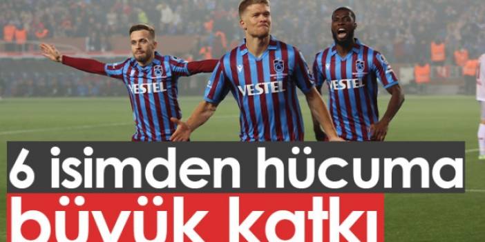 Trabzonspor'da 6 isimden hücuma büyük katkı. Foto Haber