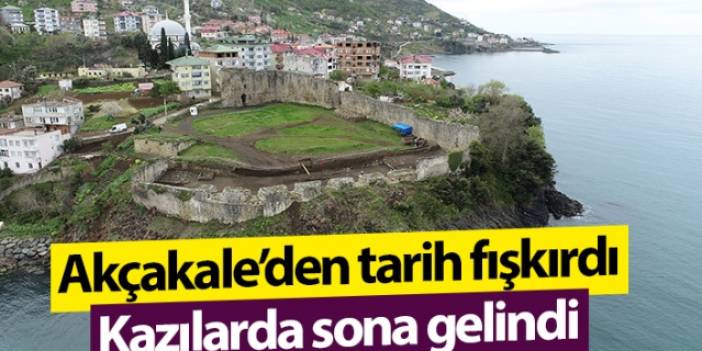Trabzon'da Akçakale'den tarih fışkırdı! Kazılarda sona gelindi. Foto Galeri