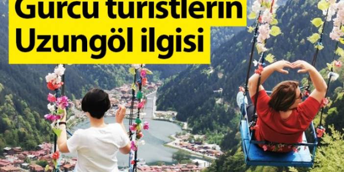 Gürcü turistlerin Uzungöl ilgisi. Foto Haber