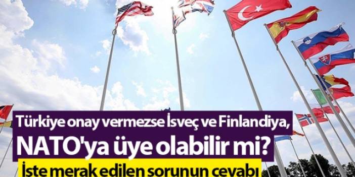Türkiye onay vermezse İsveç ve Finlandiya, NATO'ya üye olabilir mi? İşte merak edilen sorunun yanıtı. Foto Haber