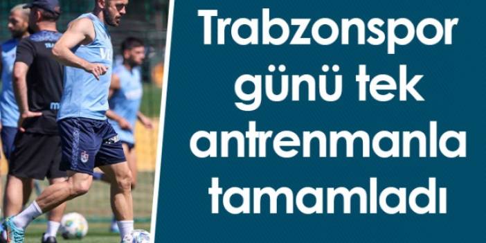 Trabzonspor günü tek antrenmanla tamamladı. Foto Haber