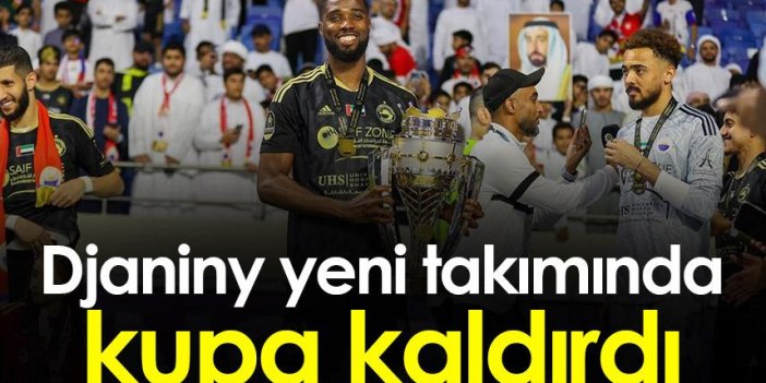 Trabzonspor’dan ayrılan Djaniny kupa kaldırdı