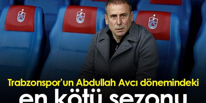 Trabzonspor'un Abdullah Avcı dönemindeki en kötü sezonu!