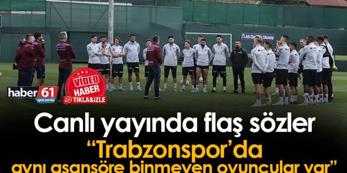 Trabzonspor'da gruplaşma iddiası! "Aynı asansöre binmeyen futbolcular var"
