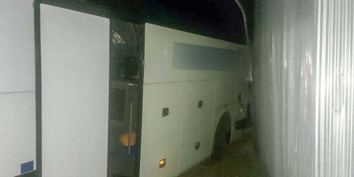 Trabzon'dan Iğdır'a giden otobüs kaza yaptı: 6 yaralı