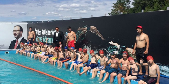 Samsun'da ’Yüzme Bilmeyen Kalmasın Projesi'ne büyük ilgi