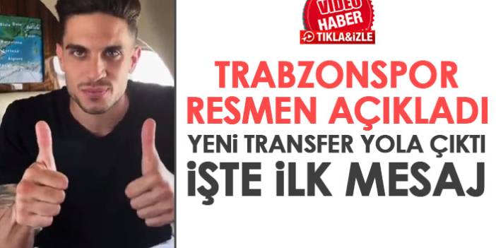 Trabzonspor'un yeni transferi yola çıktı! İşte uçaktan ilk mesajı