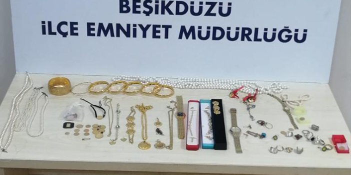 Trabzon’da servet çalan hırsız yakalandı