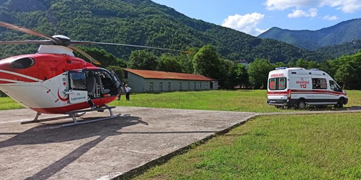 Trabzon'da ambulans helikopterle 21 günde 23 hasta