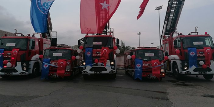Trabzon İtfaiyesine 5 yeni araç
