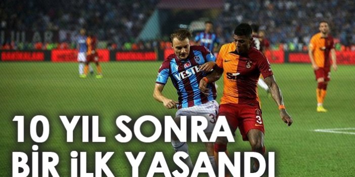Trabzonspor - Galatasaray maçında 10 yıl sonra bir ilk
