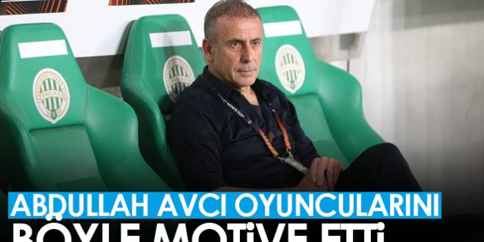 Trabzonspor'da Avcı, oyuncuları böyle motive etti