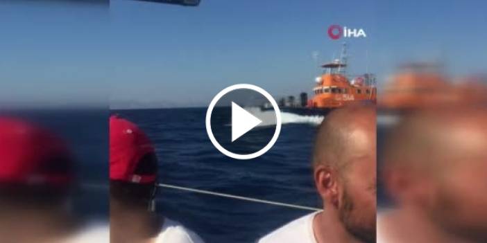Yunan Sahil Güvenliği, yelkenli tekneyi taciz etti. 15 Eylül 2022- Video Haber