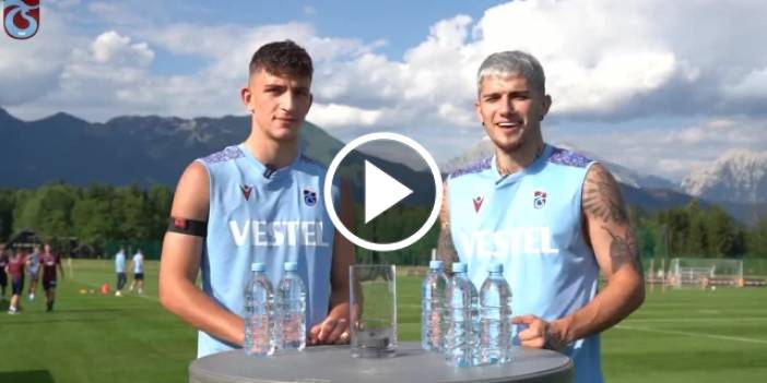 Trabzonsporlu futbolculardan yeni yarışma! İmzalı forma ödüllü...Video Haber
