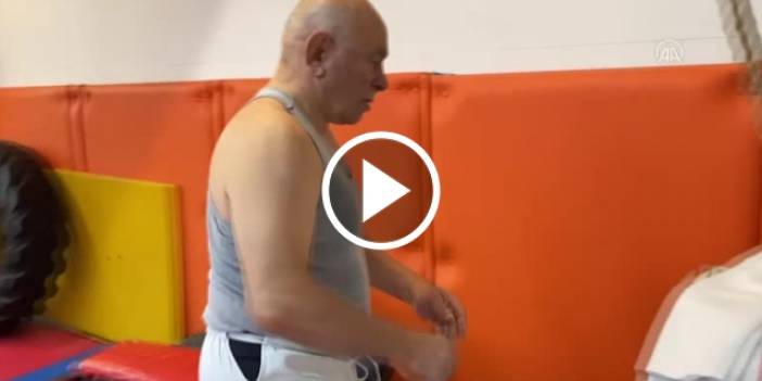 Oğulları ve torunlarına örnek olan 70 yaşındaki judocu hayatını spora adadı. Video Haber