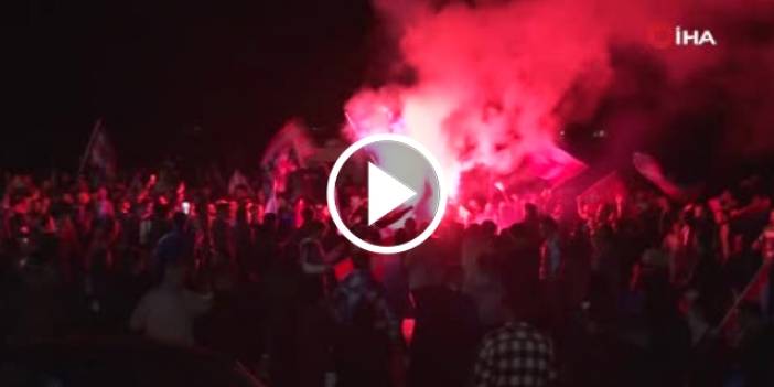 Trabzonspor’un Tekirdağ’daki taraftarı çıldırdı. Video Haber