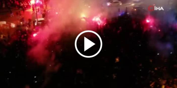 Üsküdar’da Trabzonspor'un şampiyonluk sevinci. Video Haber