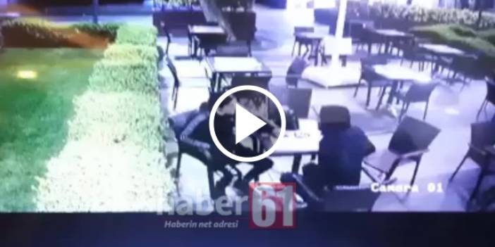 Trabzon'da cinayet anı kameralara yansıdı. Video Haber