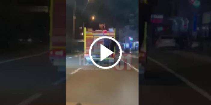 Trabzon’da tehlikeli yolculuk! Ölümden döndü. Video Haber