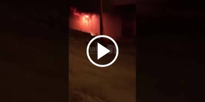 Trabzon'da bir binanın alt katında yangın çıktı. Video Haber