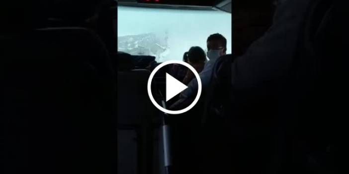 Trabzon-İstanbul otobüsü arıza yapınca mahsur kaldı. Video Haber