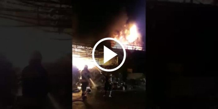 Trabzon’da işyerinde yangın!