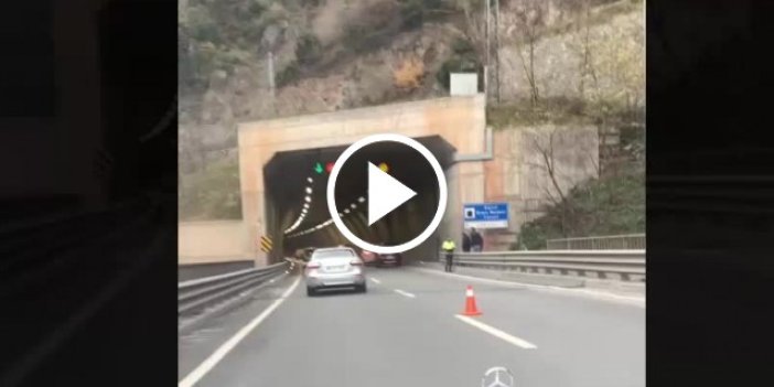 Trabzon’da kaza! Tünel duvarına çarptı