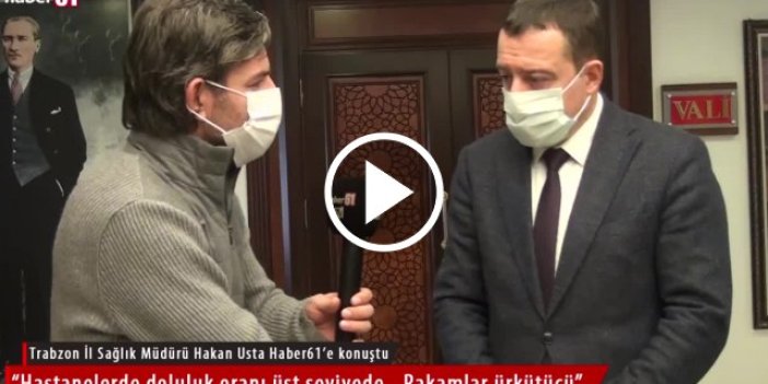 Trabzon İl Sağlık Müdürü açıkladı: Artık tükenme aşamasındayız