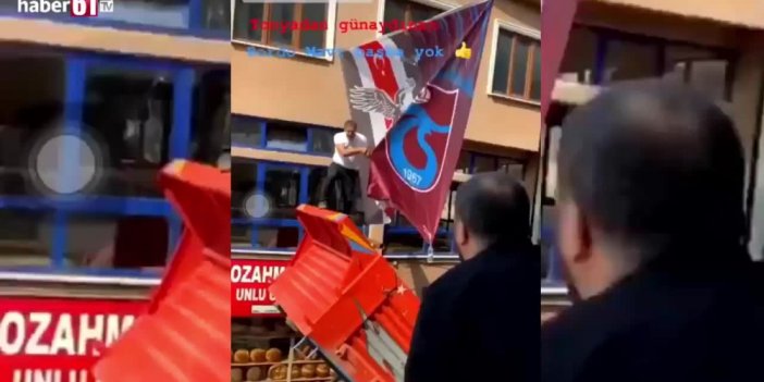 Trabzon'da Beşiktaş bayrağı krizi