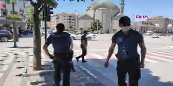 Trabzonlu polis Bursa'da gündem oldu