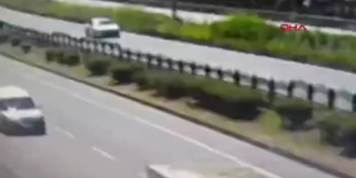 Trabzon plakalı otomobilin kaza anı kamerada! 24 Haziran 2020