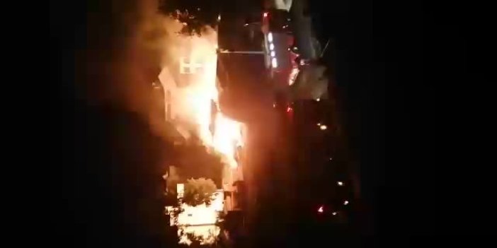 Trabzon'da kereste fabrikasında yangın